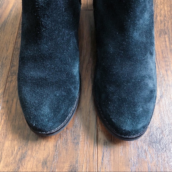 TOMS • Ella chelsea boot black suede leather ankle bootie slip on - Picture 4 of 13